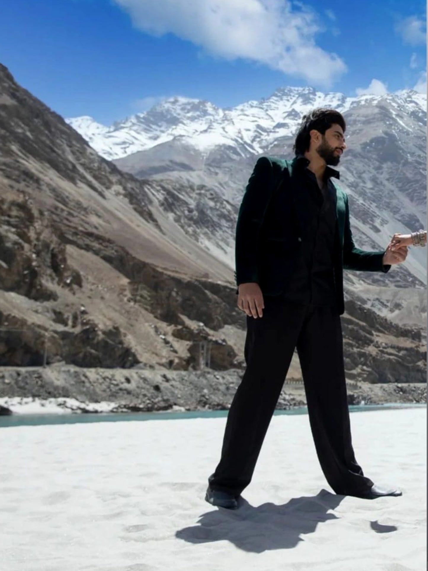 Amaal Malik's Forest Green Suit