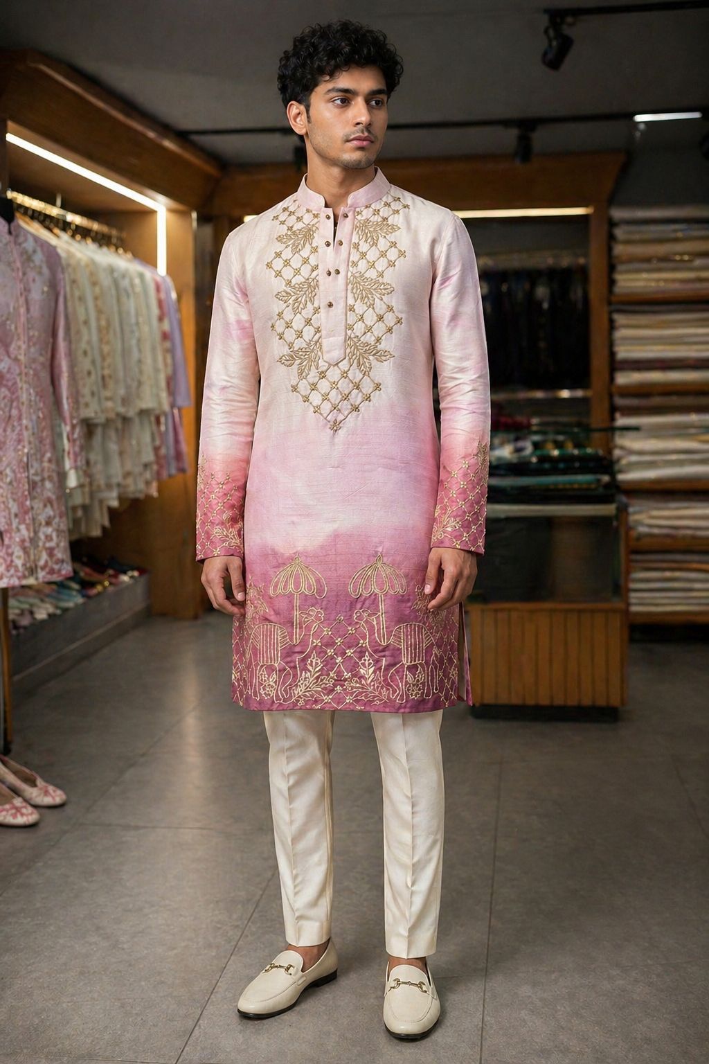Lavender Ombre kurta