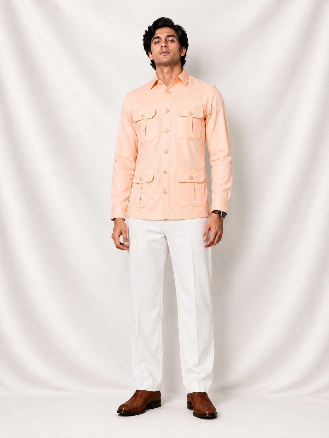 Peach Horizon- Hunter Shirt