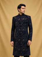 Rajsi Noir Achkan