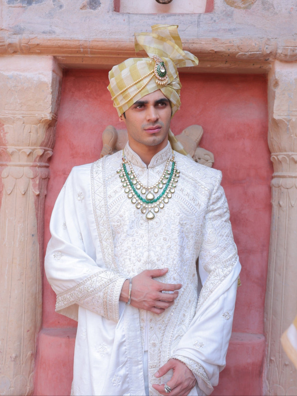 Shwetang Panel Sherwani
