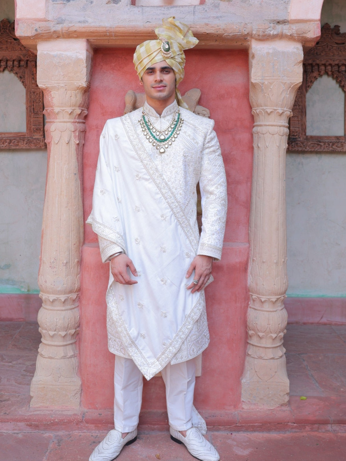 Shwetang Panel Sherwani