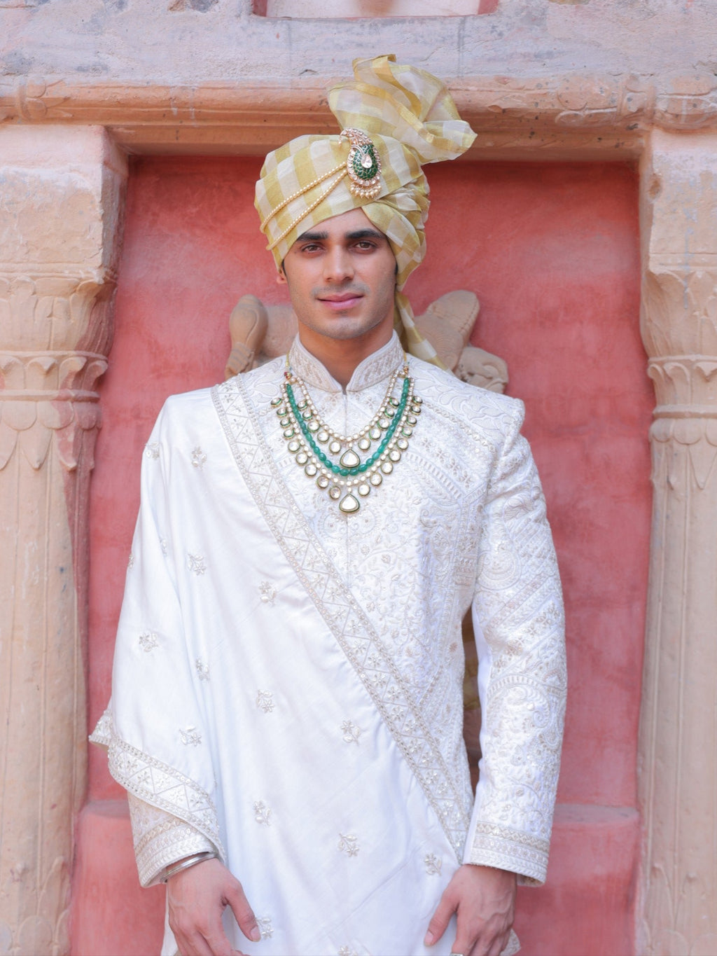 Shwetang Panel Sherwani