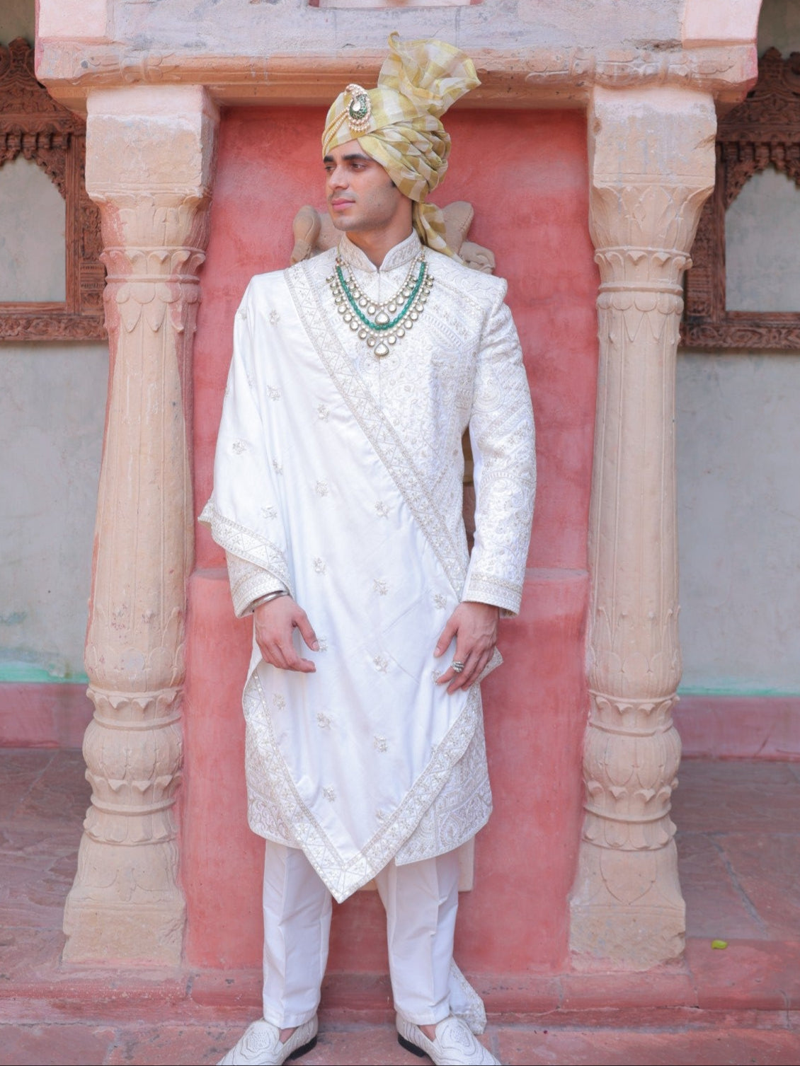 Shwetang Panel Sherwani