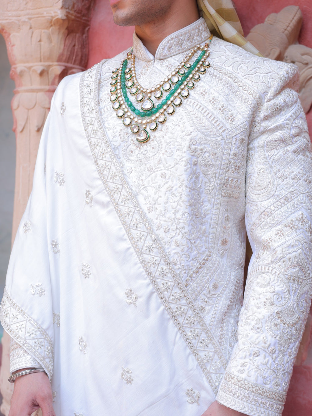 Shwetang Panel Sherwani