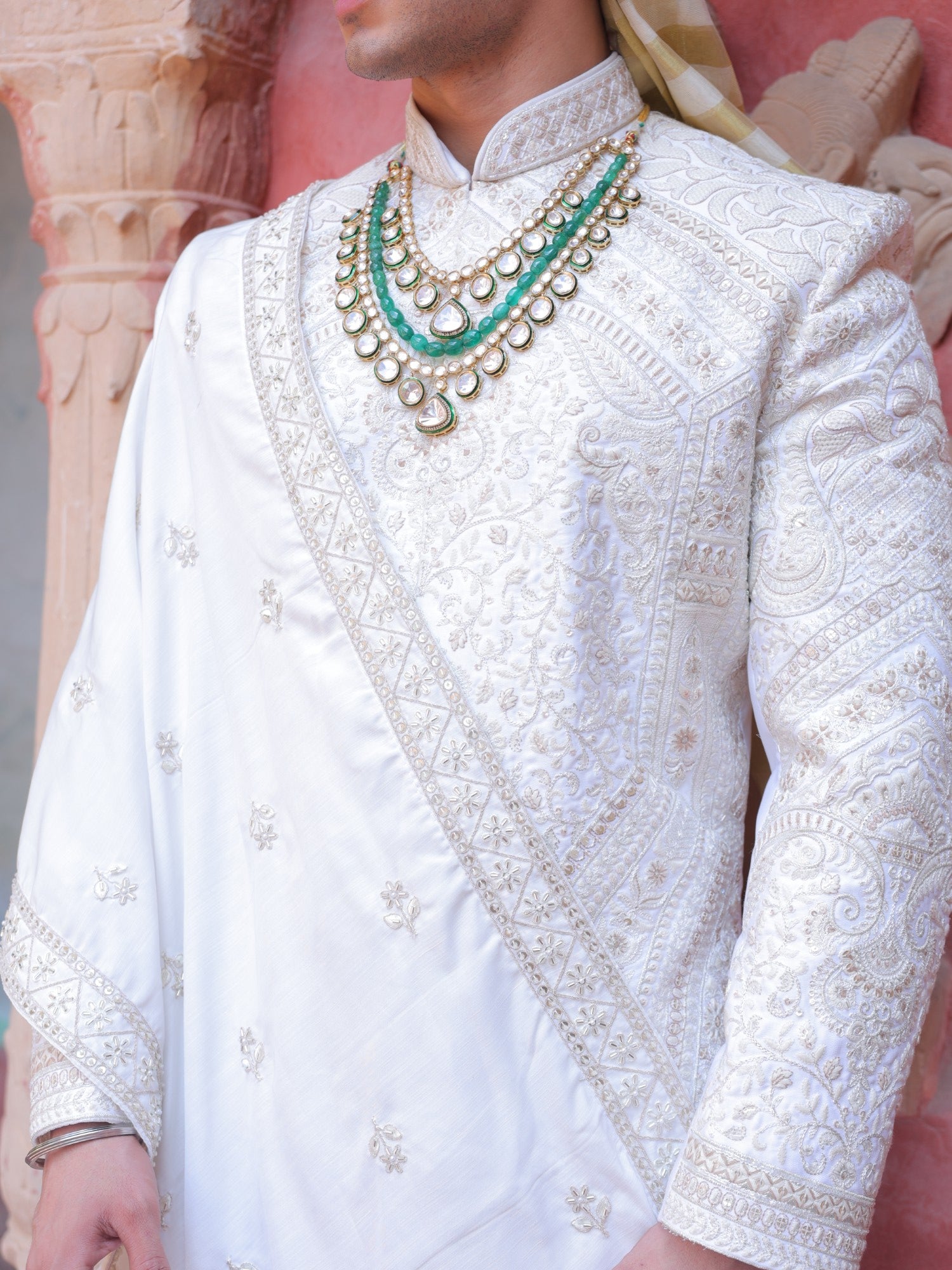 Shwetang Panel Sherwani