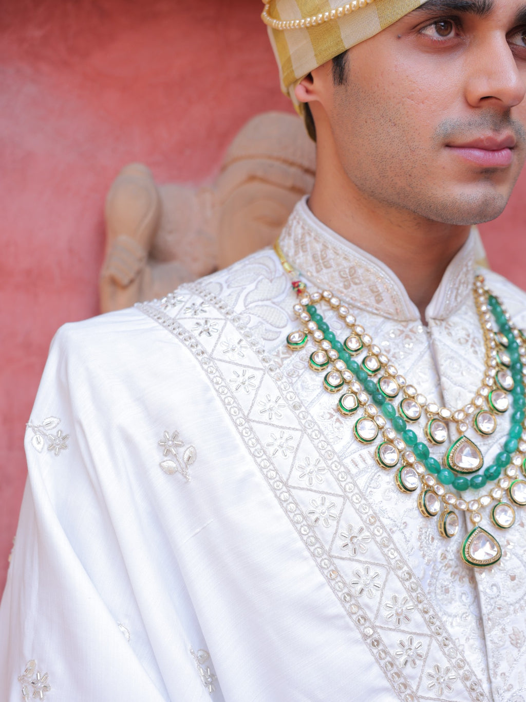 Shwetang Panel Sherwani