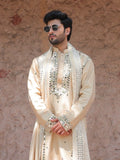 Beige Mirror Kurta