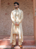 Beige Mirror Kurta