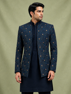 Royal Peacock Shrug Set