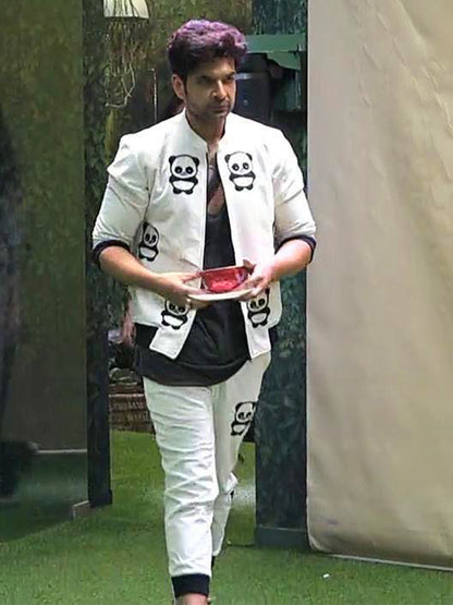 Karan Kundra's White Panda Co-ord Set