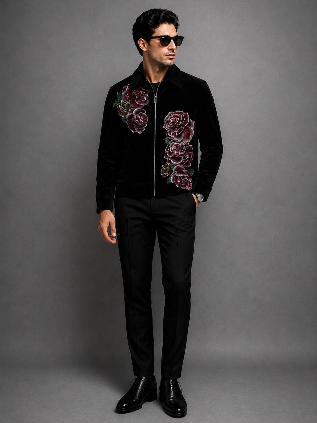 Midnight Floral Jacket