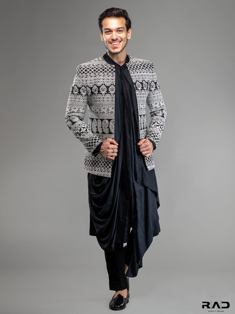 Black Chikankari