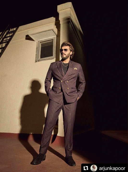 Arjun Kapoor's Shadowed Sophistication Suit
