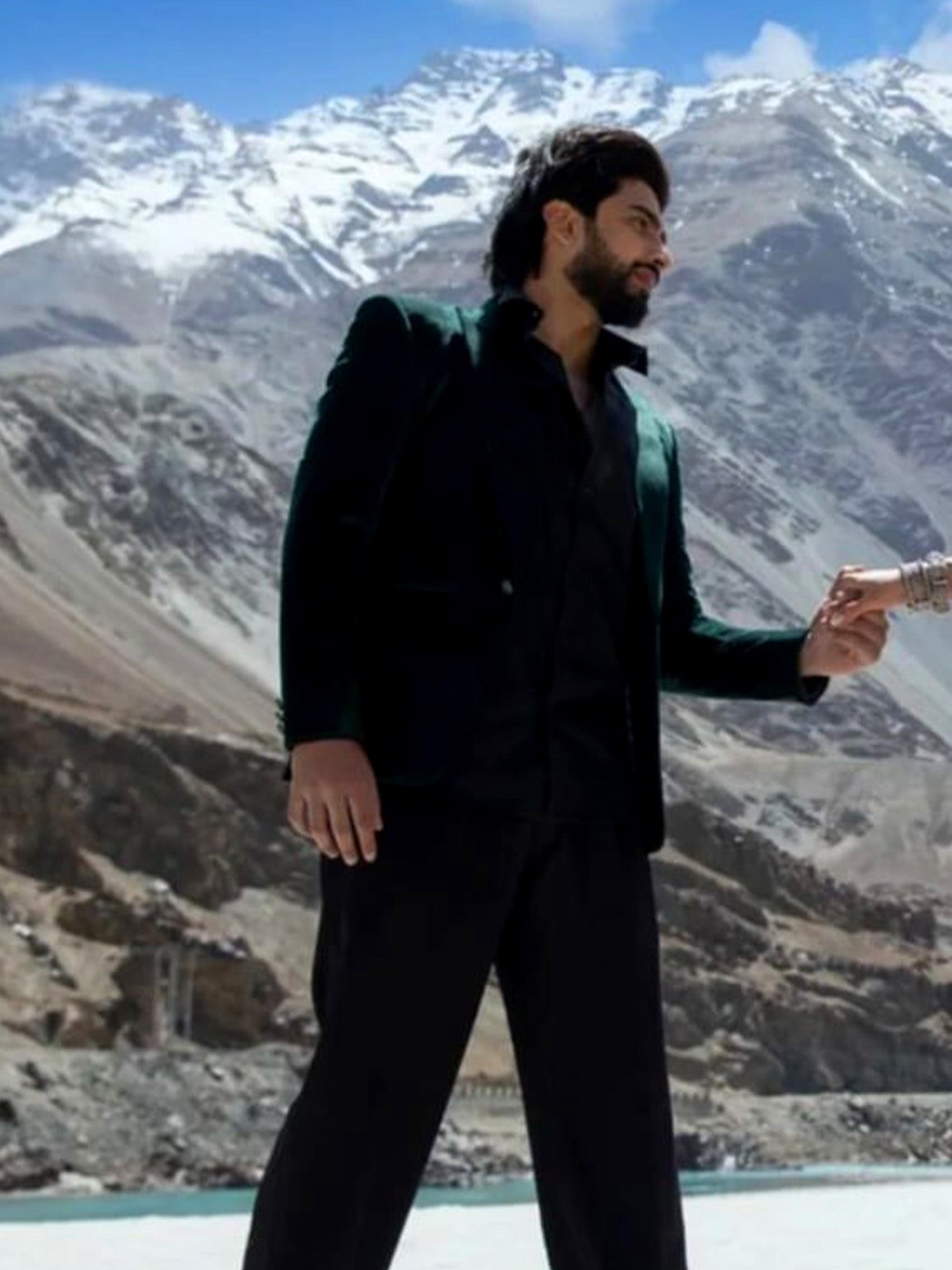 Amaal Malik's Forest Green Suit