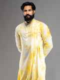 Yellow Tie & Dye Cowl Kurta