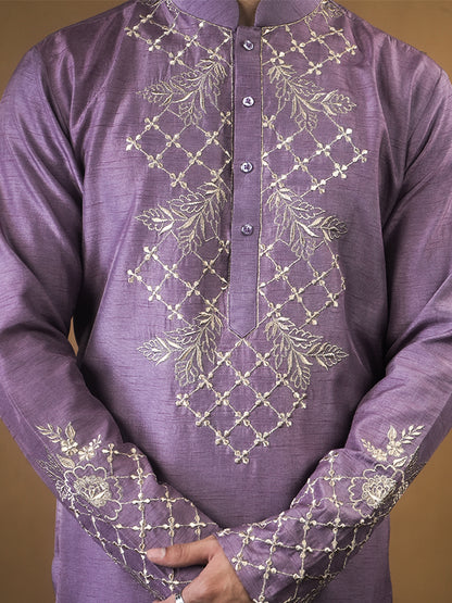 Persian Violet Kurta Set