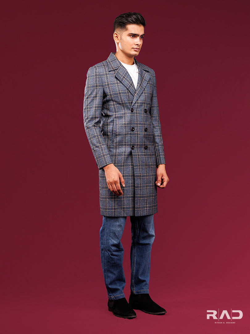 Checkered Trenchcoat