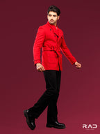 Red Belted Jacket