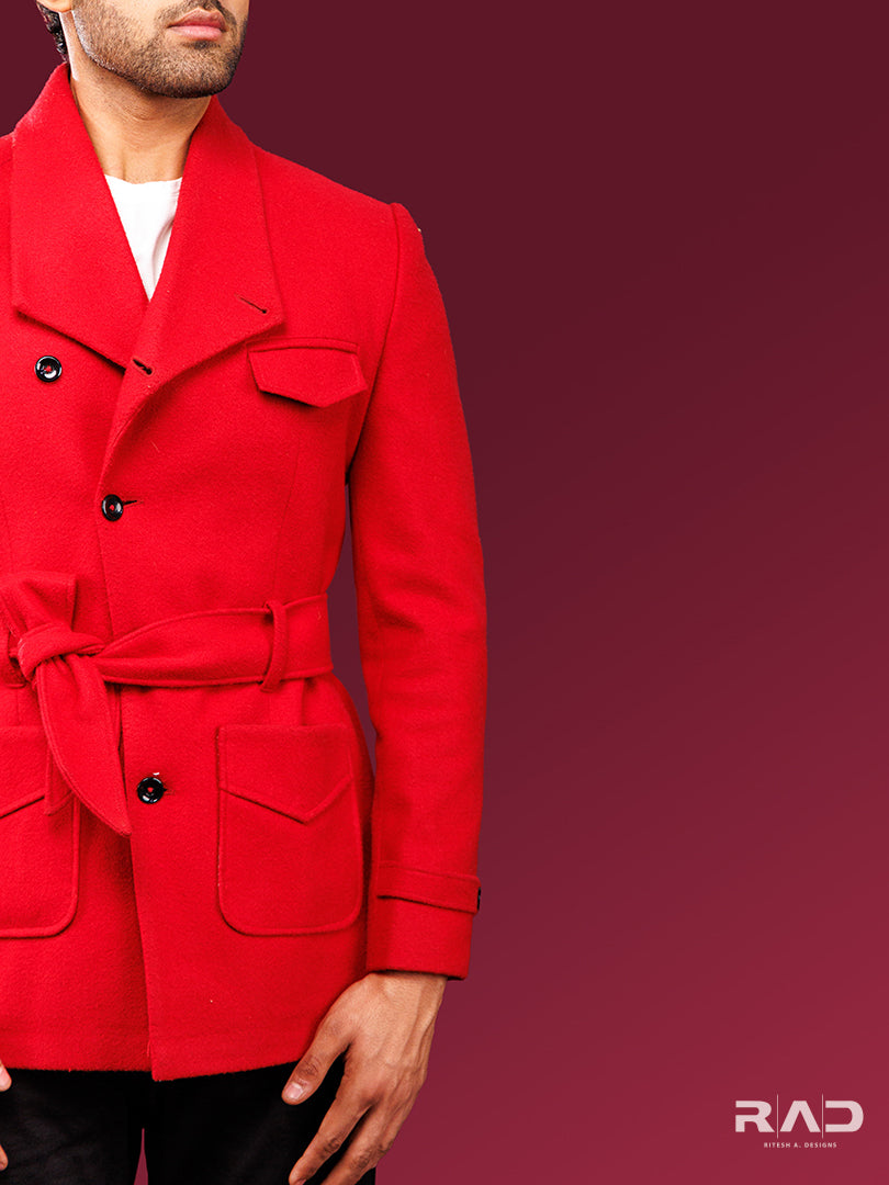 Red Belted Jacket