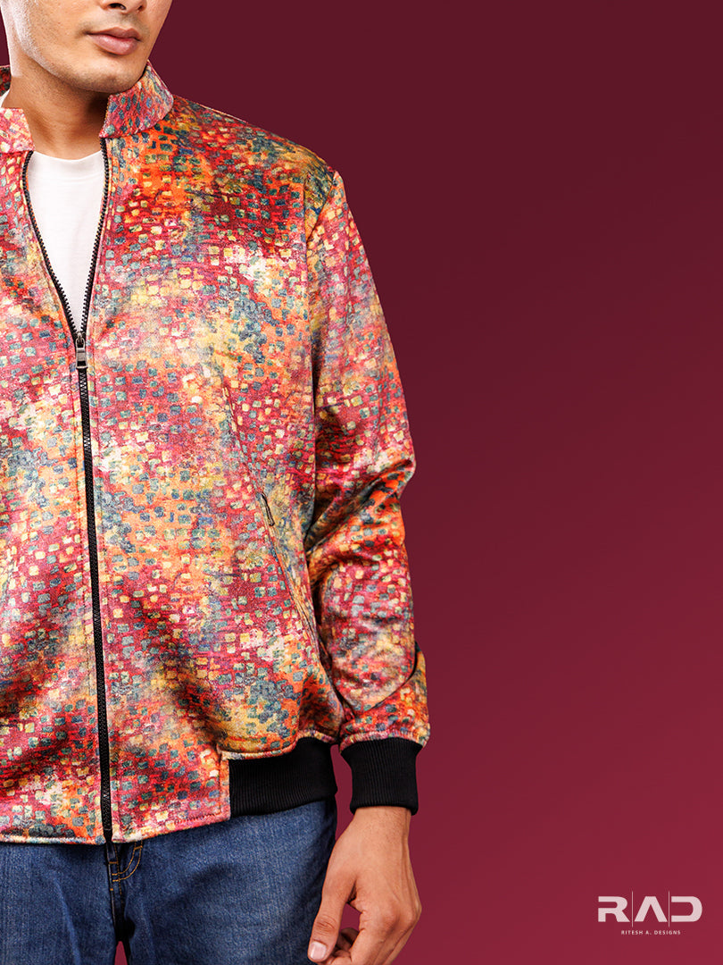 Multicolor Bomber Jacket