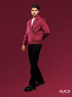 Wine Zipper Jacket