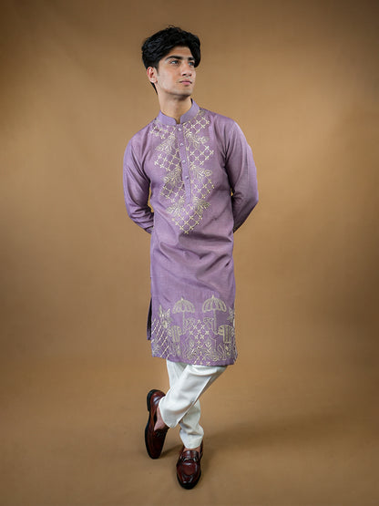 Persian Violet Kurta Set