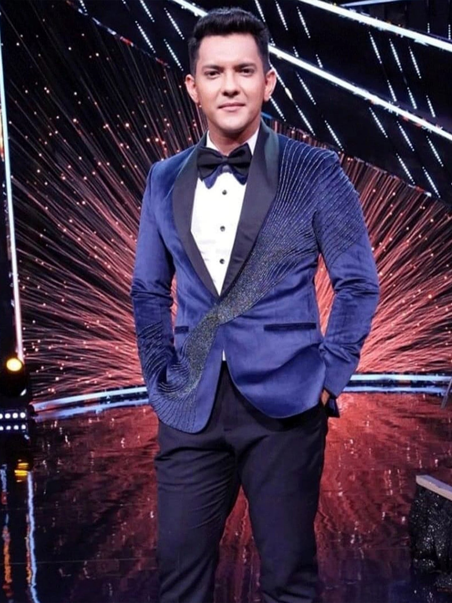 Aditya Narayan's Azure Elegance Tuxedo