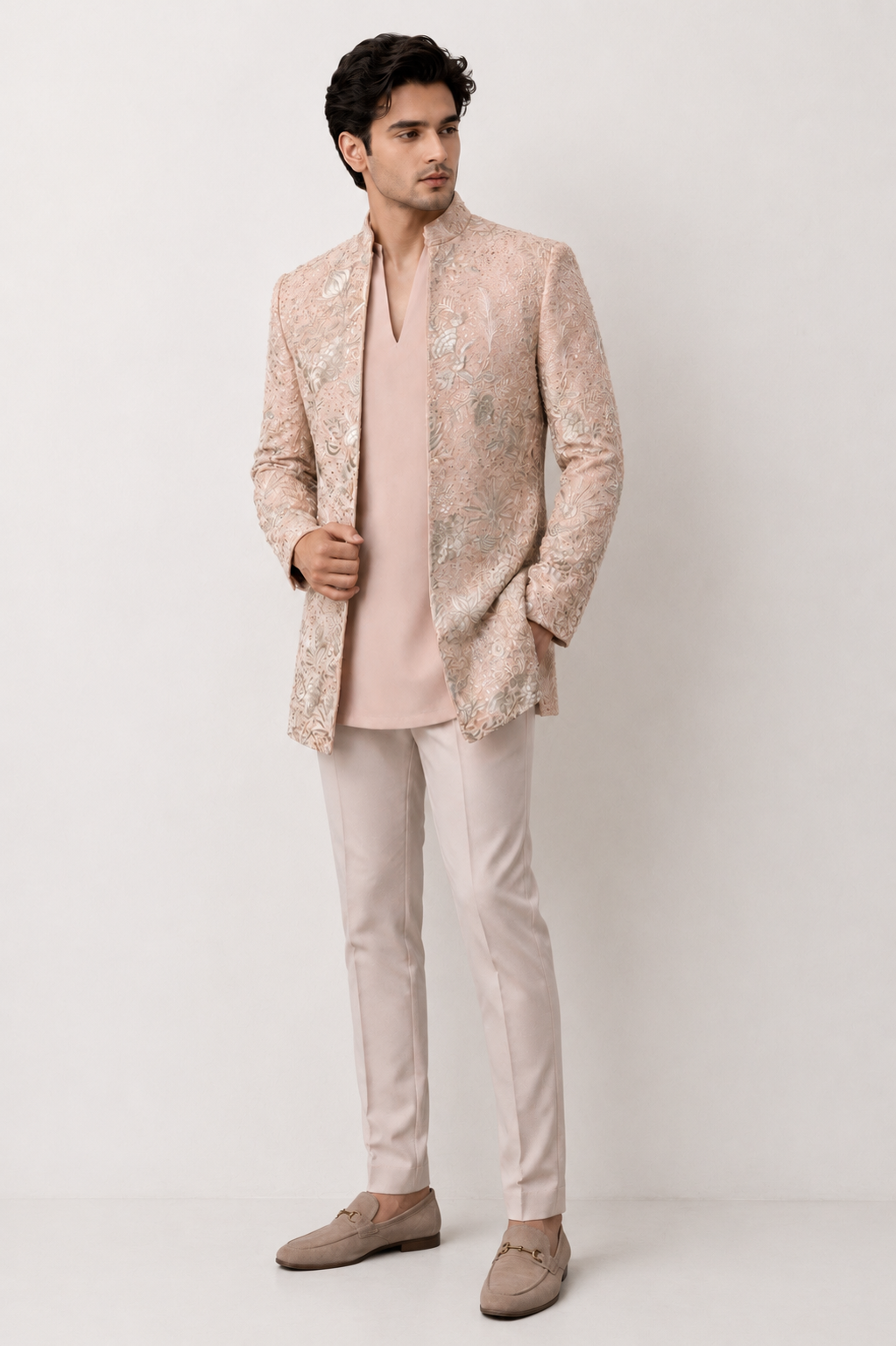 Heritage Embroidered Shrug Set