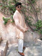 Peach Mirror Kurta