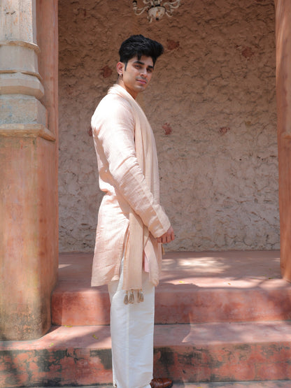 Peach Mirror Kurta