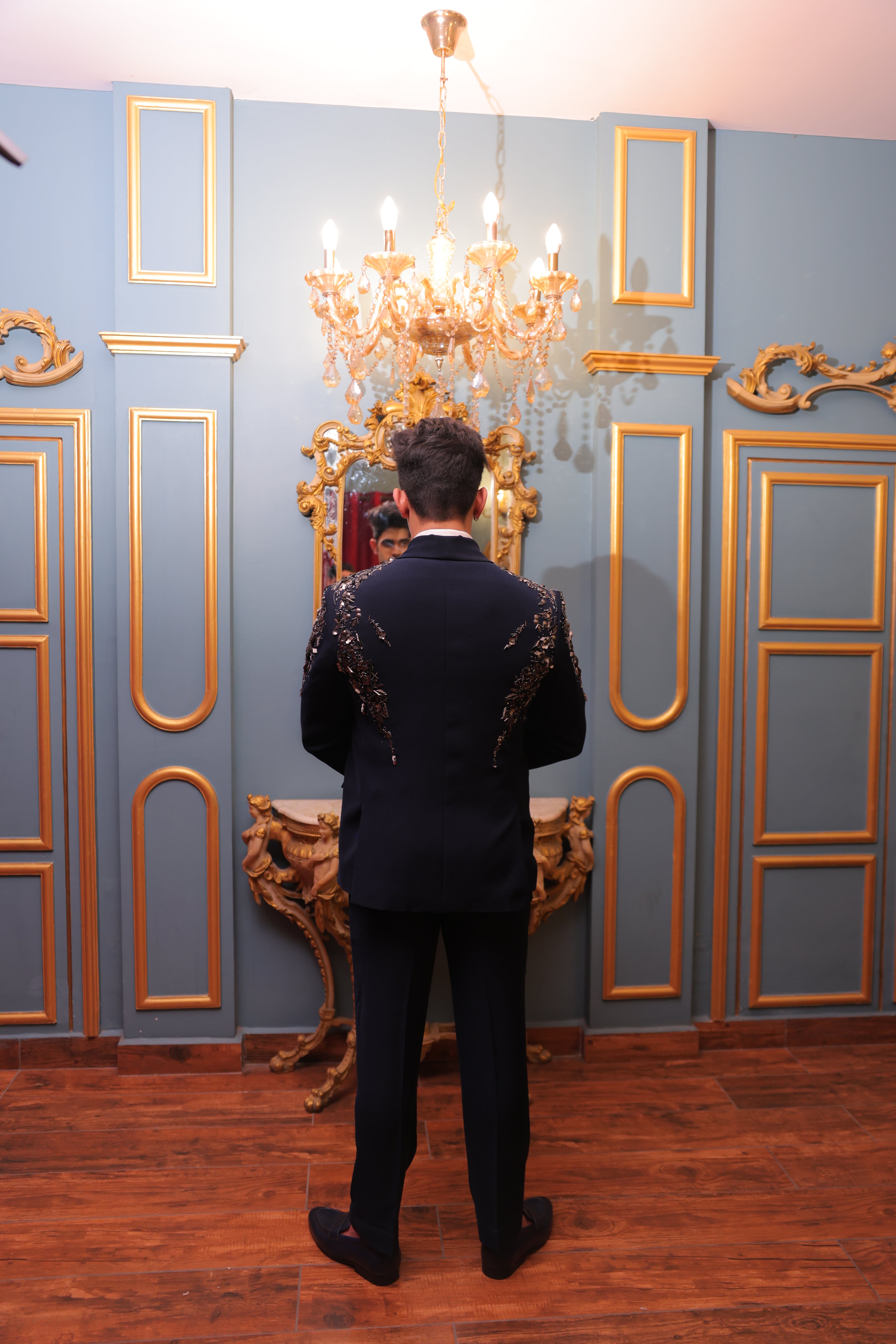 Blue Glided Noir Tuxedo