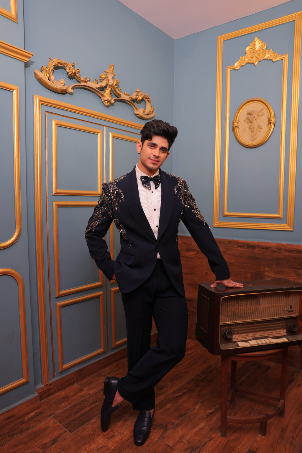 Blue Glided Noir Tuxedo