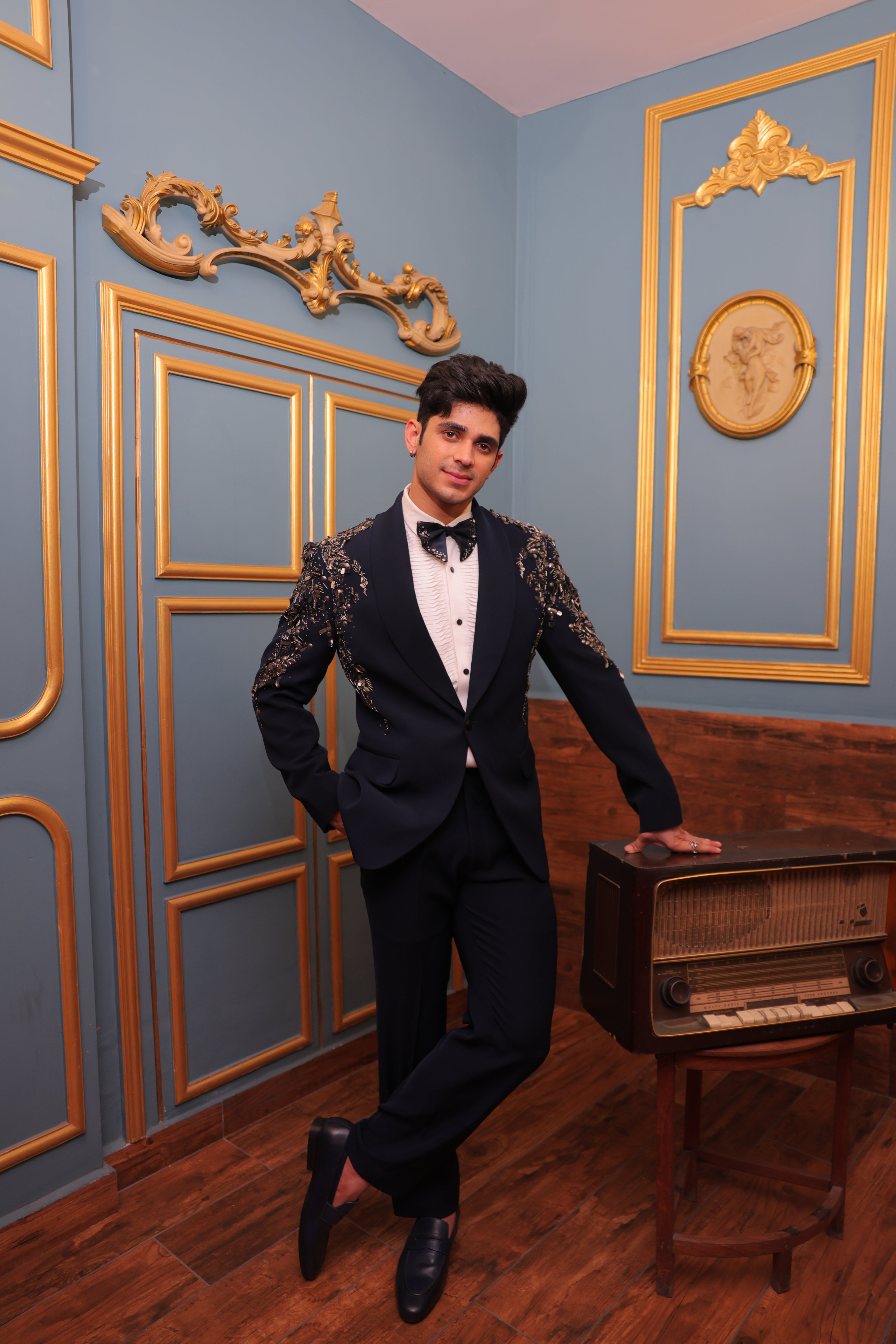 Blue Glided Noir Tuxedo