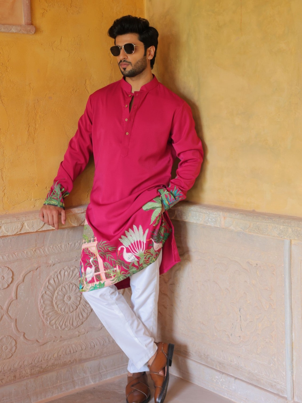 Magenta Utsav Kurta