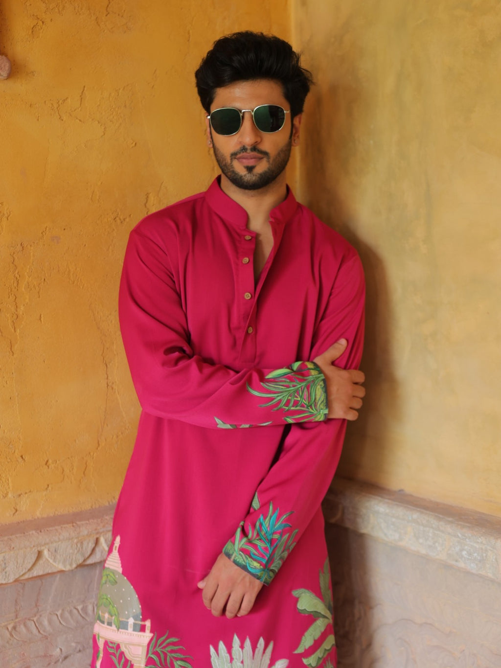 Magenta Utsav Kurta