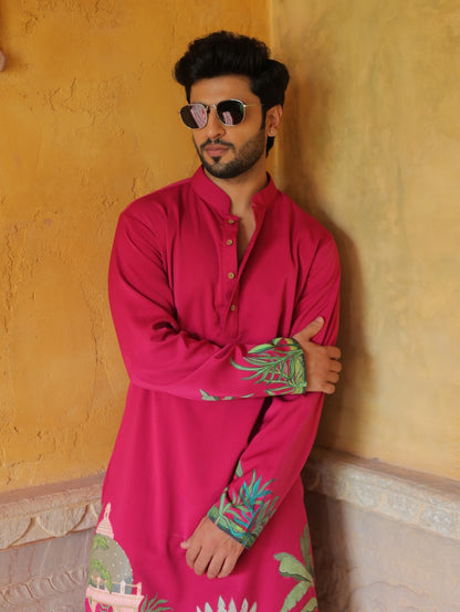 Magenta Utsav Kurta