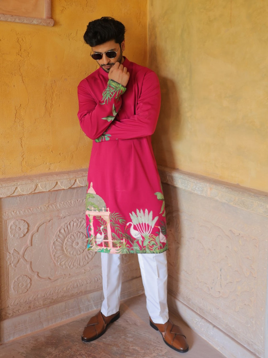 Magenta Utsav Kurta
