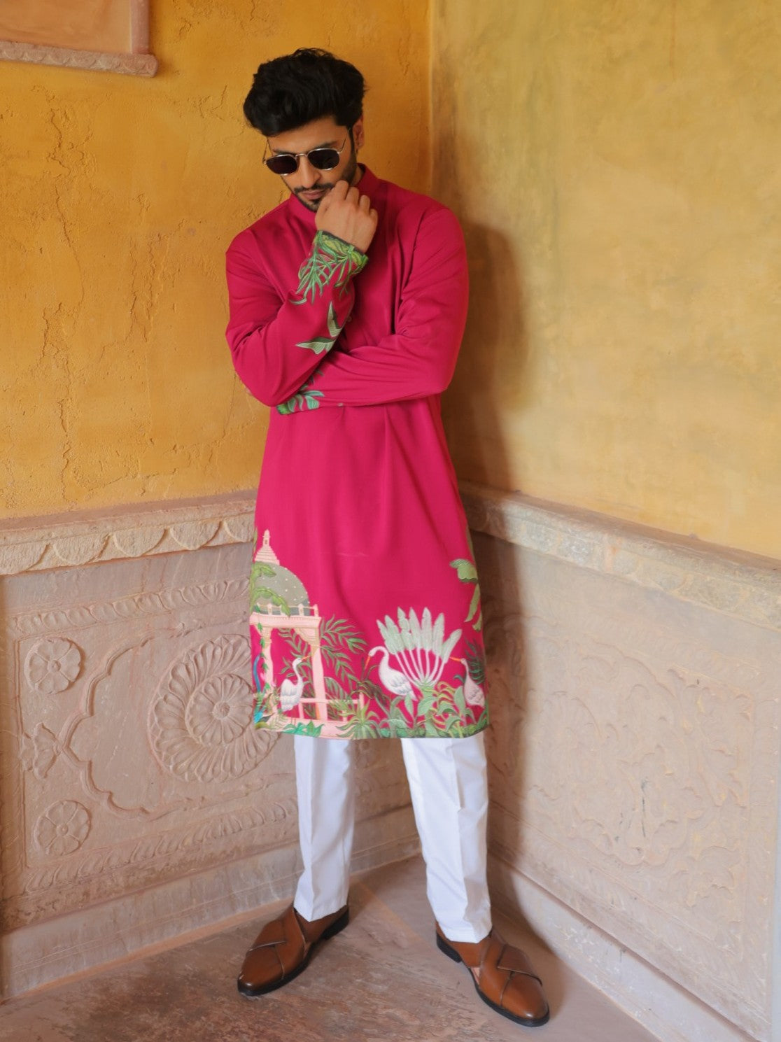 Magenta Utsav Kurta