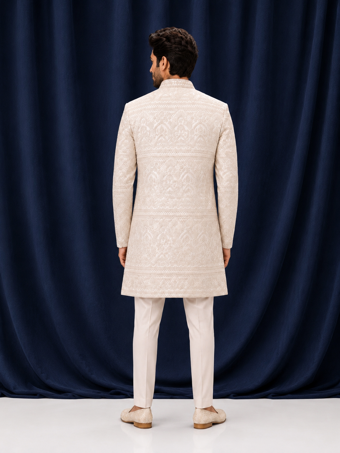 Maharaja Embroidered Shrug set