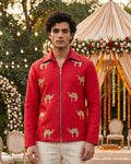 Fuscia Camel jacket