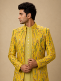 Mustard Floral Shrug Set