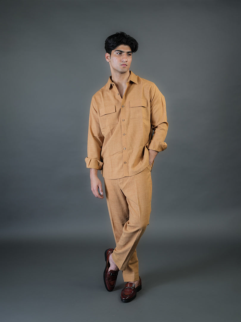 Beige Linen Co-Ord Set