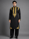 Royal Noir Handcrafted Kurta