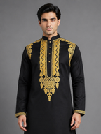 Royal Noir Handcrafted Kurta