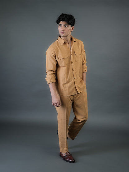 Beige Linen Shirt