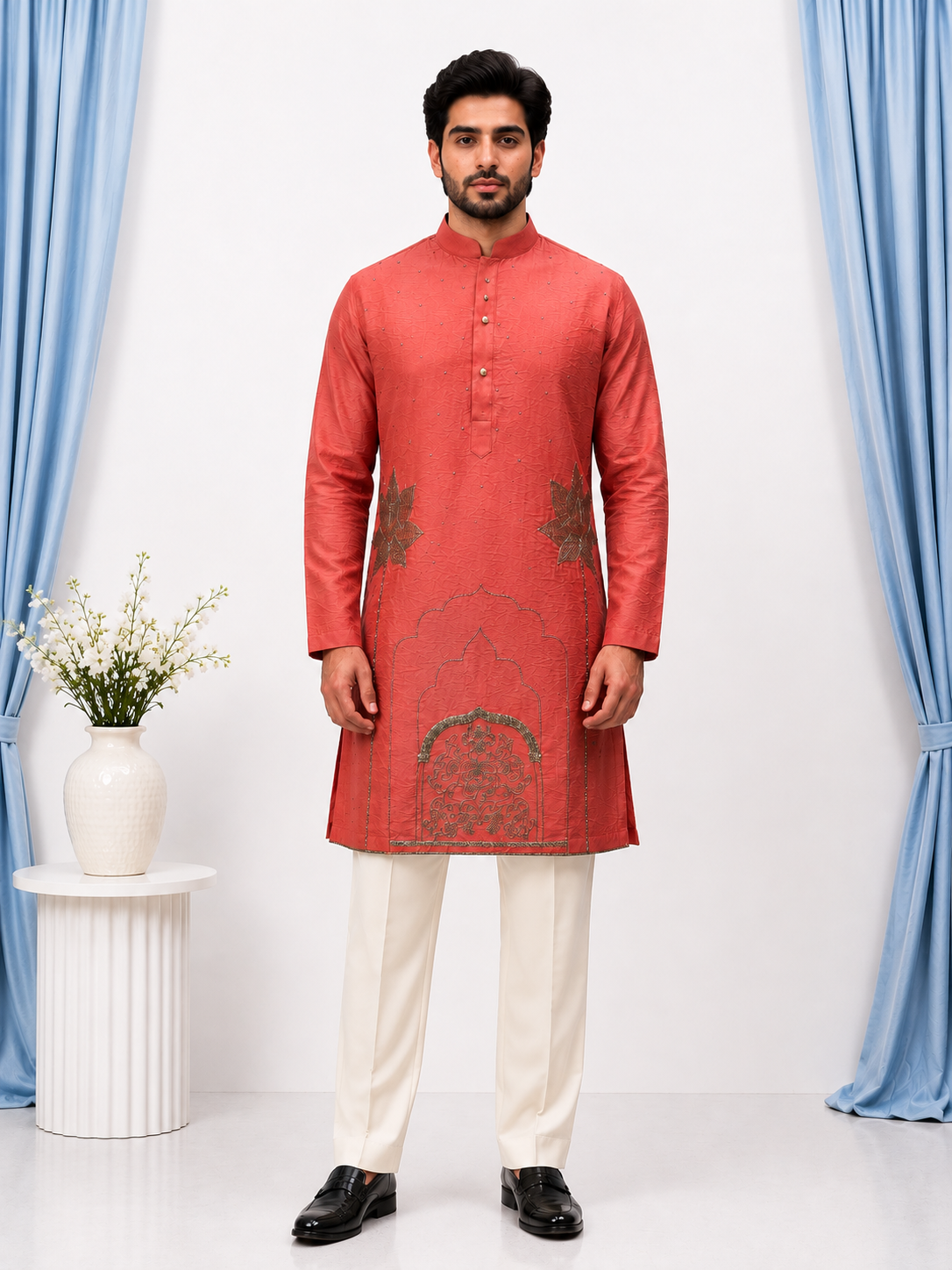 Gulnaar Heritage Embroidered Kurta