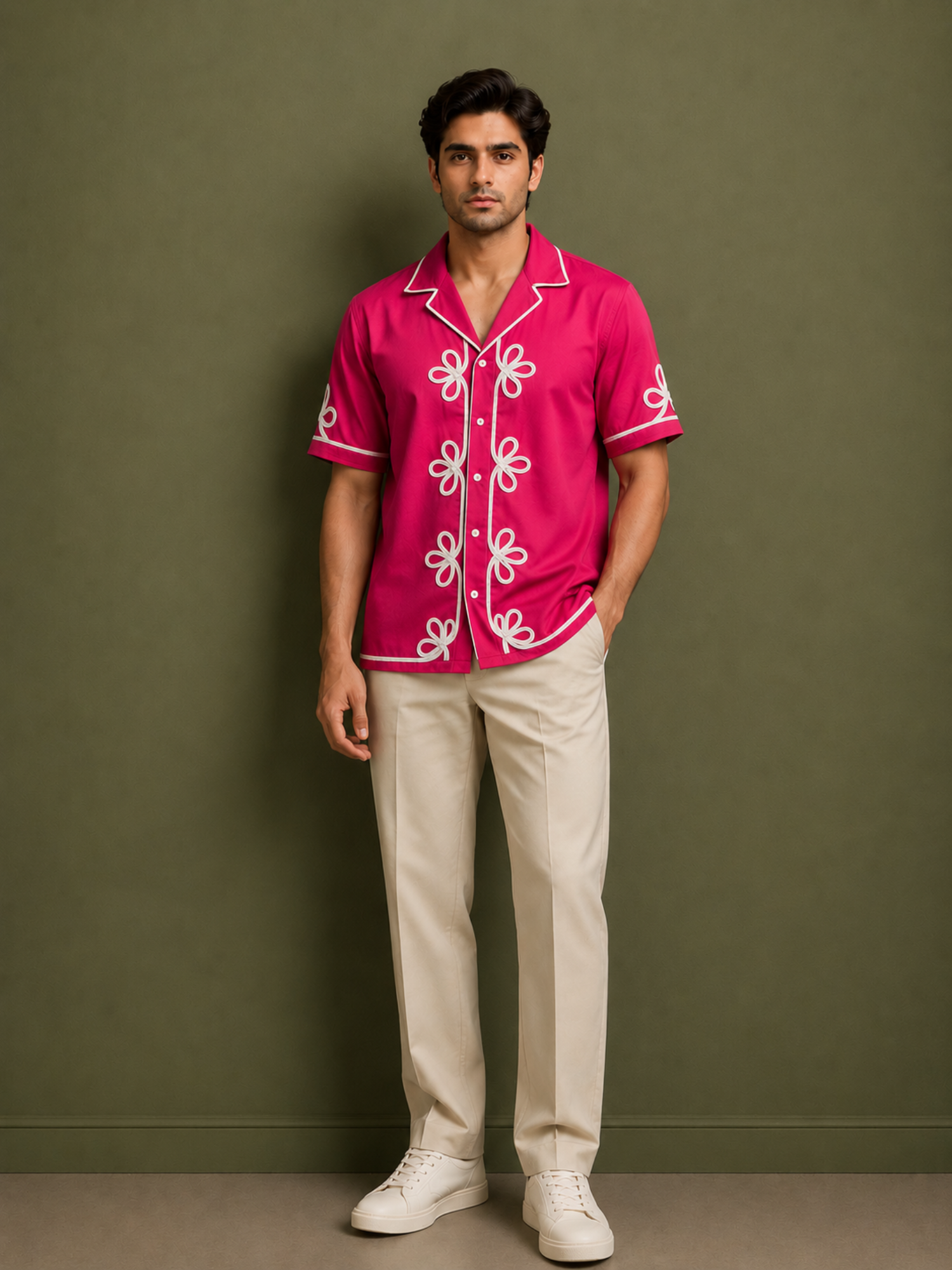 Fuscia Cord Shirt
