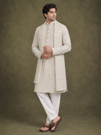 Cream Luckhnawi Set