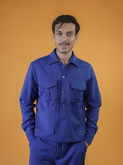 Fluroscent Blue Shirt